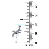 Palm Tree Plain Pendants Charm Fashion Jewelry 925 Sterling Silver