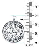 Celtic Design Charm Pendant Round 925 Sterling Silver Fashion Jewelry