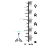 Whale Tail Charm Pendant Round 925 Sterling Silver Fashion Jewelry