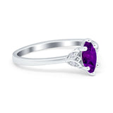 Marquise Art Deco Engagement Ring Simulated Cubic Zirconia 925 Sterling Silver