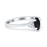 Marquise Art Deco Engagement Ring Simulated Cubic Zirconia 925 Sterling Silver