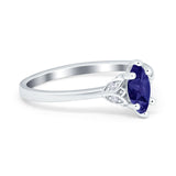 Marquise Art Deco Engagement Ring Simulated Cubic Zirconia 925 Sterling Silver