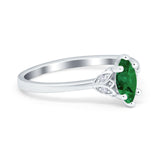 Marquise Art Deco Engagement Ring Simulated Cubic Zirconia 925 Sterling Silver