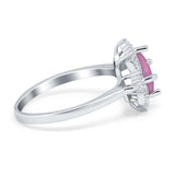Vintage Princess Cut Wedding Ring Simulated Cubic Zirconia 925 Sterling Silver