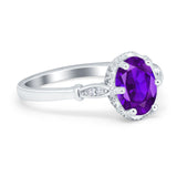 Vintage Style Wedding Ring Round Simulated Cubic Zirconia 925 Sterling Silver