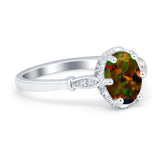 Vintage Style Wedding Ring Round Simulated Cubic Zirconia 925 Sterling Silver