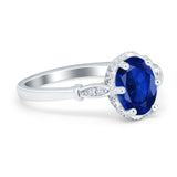 Vintage Style Wedding Ring Round Simulated Cubic Zirconia 925 Sterling Silver