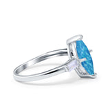 Art Deco Marquise Simulated Cubic Zirconia Engagement Ring 925 Sterling Silver