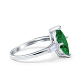Art Deco Marquise Simulated Cubic Zirconia Engagement Ring 925 Sterling Silver