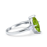 Marquise Art Deco Engagement Simulated Cubic Zirconia Ring 925 Sterling Silver