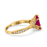 Marquise Art Deco Wedding Bridal Ring Simulated Cubic Zirconia 925 Sterling Silver