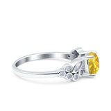 Vintage Style Art Deco Cushion and Marquise Wedding Engagement Ring Simulated Cubic Zirconia 925 Sterling Silver