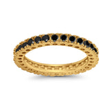 Eternity Wedding Band Rings Round Simulated CZ 925 Sterling Silver