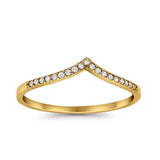 Eternity Wedding Band Ring Simulated Round CZ 925 Sterling Silver