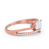 Engagement Heart Promise Ring Simulated Cubic Zirconia 925 Sterling Silver