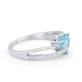 Engagement Heart Promise Ring Simulated Cubic Zirconia 925 Sterling Silver