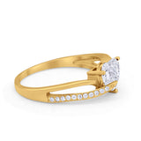 Engagement Heart Promise Ring Simulated Cubic Zirconia 925 Sterling Silver