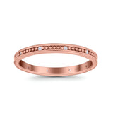 Eternity Ring Wedding Band Round Simulated Cubic Zirconia 925 Sterling Silver (2.4mm)