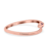 Snake Ring Oxidized Band Solid 925 Sterling Silver Thumb Ring (6mm)