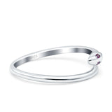 Snake Ring Oxidized Band Solid 925 Sterling Silver Thumb Ring (6mm)