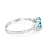 Oval Art Deco Wedding Engagement Ring Marquise Cubic Zirconia 925 Sterling Silver