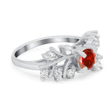 Vintage Style Wedding Bridal Ring Round Simulated Cubic Zirconia 925 Sterling Silver