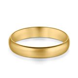Sterling Silver Wedding Band Ring Round 925 Sterling Silver (4MM)