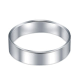 Sterling Silver Wedding Bands Ring Round 925 Sterling Silver (4MM)