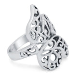 Snake Ring Oxidized Band Solid 925 Sterling Silver Thumb Ring (20mm)