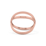 Criss Cross Ring Oxidized Band Solid 925 Sterling Silver Thumb Ring (19mm)