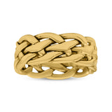 Infinity Braided Style Oxidized Band Solid 925 Sterling Silver 8mm(0.31)