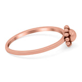 Bali Ring Oxidized Band Solid 925 Sterling Silver Thumb Ring (7mm)