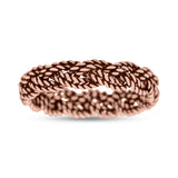 Classic Twisted Rope Ring Braided Oxidized (5mm) 925 Sterling Silver