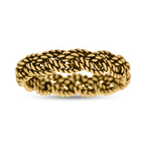 Classic Twisted Rope Ring Braided Oxidized (5mm) 925 Sterling Silver