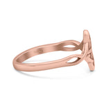 Classic Celtic Knot Twist New Fashion Oxidized Band Solid 925 Sterling Silver Thumb Ring (9.5mm)