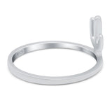 Cactus Ring Oxidized Band Solid 925 Sterling Silver Thumb Ring (10mm)