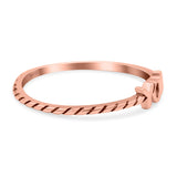 You Band Oxidized Ring Solid 925 Sterling Silver Thumb Ring (3.5mm)