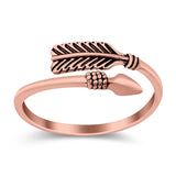 Arrow Oxidized Band Solid 925 Sterling Silver (7mm)