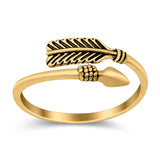 Arrow Oxidized Band Solid 925 Sterling Silver (7mm)