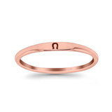 Lucky Horseshoe Ring Oxidized Band Solid 925 Sterling Silver Thumb Ring (2.2mm)