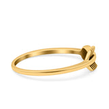 Arrow Band Oxidized Ring Solid 925 Sterling Silver (5mm)