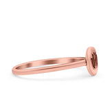Lotus Band Oxidized Band Solid 925 Sterling Silver Thumb Ring (7mm)