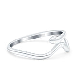 Snake Ring Oxidized Band Solid 925 Sterling Silver Thumb Ring (7mm)