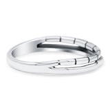 Double Band Oxidized Ring Solid 925 Sterling Silver Thumb Ring (4mm)