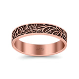 Tree Branches Ring Oxidized Band Solid 925 Sterling Silver Thumb Ring (4.5mm)