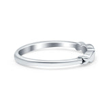 Fish Ring Oxidized Band Solid 925 Sterling Silver Thumb Ring (3mm)