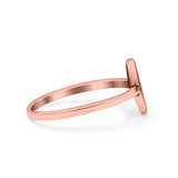 Rock & Roll Ring Oxidized Band Solid 925 Sterling Silver Thumb Ring (9.5mm)