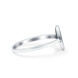 Rock & Roll Ring Oxidized Band Solid 925 Sterling Silver Thumb Ring (9.5mm)
