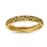 Braided Ring Oxidized Band Solid 925 Sterling Silver Thumb Ring (3mm)