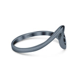 Sun Sunrise Sunset With Beautiful Shining Sea Wave Band Thumb Ring